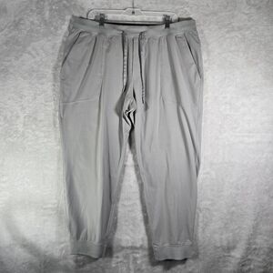 Lululemon ABC Jogger XXL 2XL Silver Drop Shorter Men's Stretch Warpstreme 28"